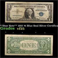 **Star Note** 1957 $1 Blue Seal Silver Certificate