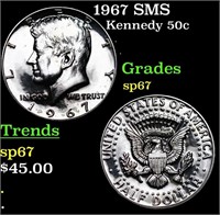 1967 SMS Kennedy Half Dollar 50c Grades sp67