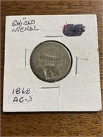 1868 SHIELD NICKEL AG-3