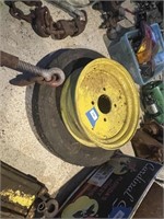 john deere hub and tire for 3 point hitch plow