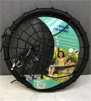 New 40in Round Web Swing W/ Tree Strap & Carabiner