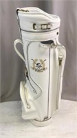 Lady Cobra Leather Golf Bag White