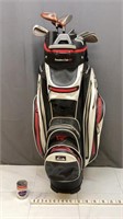 11 Taylormade Golf Clubs In Founders Club Golf Bag