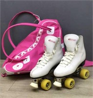 Chicago Roller Skates In Cute Carry Bag Sz 8