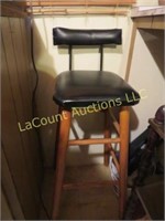 bar stool seat with back rest