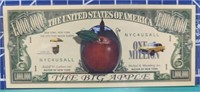 The Big Apple million dollar banknote