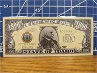 State of Idaho banknote