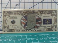 Indiana million dollar banknote