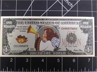 Joy to the world novelty banknote