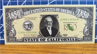 State of California 1850 banknote