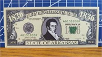State of Arkansas 1836 banknote