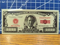 George Bush trillion-dollar banknote