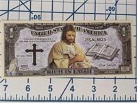 Rich in faith banknote