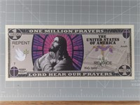 Lord's prayer million dollar banknote