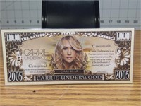 Carrie Underwood banknote