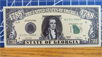 State of Georgia 1788 banknote
