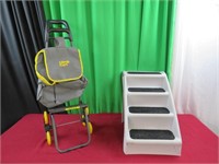 Stair climber cart - plastic step stool