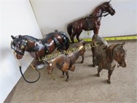 assorted horse figures metal others
