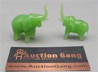 Elephant Figurines- ? Jadeite?