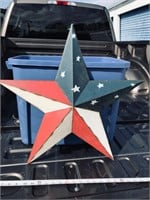 American Flag Decorative Metal Star