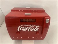 12" X 10" x 9" Plastic Coca Cola Radio /