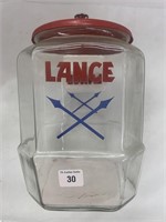Lance Snack Glass Countertop Jar, 12" Height