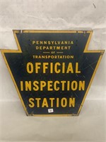 23" X 21" Penna Inspection Station Sign, Rough
