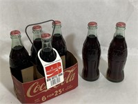 6-Pack Of Full Coca Colas' In Cardboard Metal