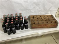 (24) Full Coca Colas' In Vintage Wooden Case