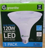 Greenlite 120W equivalent dusk to Dawn LED bulb