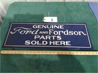 Porcelain Look Ford/Fordson Parts Sign