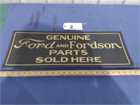 Cardboard Ford/Fordson Parts Sign