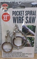 Pocket spiral wire saw