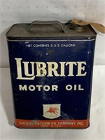 Lubrite Empty 2-Gal Motor Oil Can