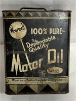 Western Oil Wearwell Empty 2-Gal Oil Can