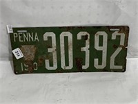 19--? Penna License Plate, Rough