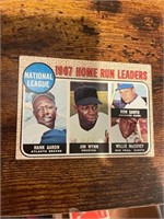 1968 TOPPS #5 N.L. HOME RUN LEADERS!! HANK AARON