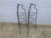 (2) Wire Metal 3-tier Planters