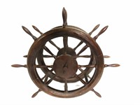Ship Wheel Table Top Wine Rack 24"W