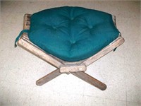 Vintage Fold Up Chair w/Cushion