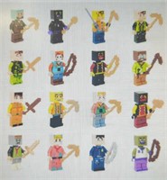 16 Minecraft Lego style building blocks