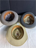 THREE HATS 6 5/8 INCL. COLLEGE PARK