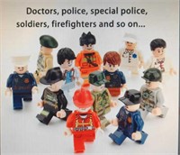 Lego style billing block 12 character set doctor,
