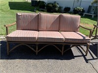 1950'S BAMBOO SOFA 2 SIDE CHAIRS NO CUSHIONS ON