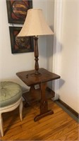 Lamp with Wooden Table Base