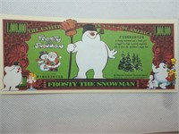 Frosty the snowman banknote