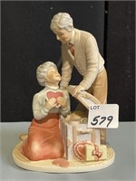 TREASURED MOMENTS THE GOLDEN YEARS PORCELAIN