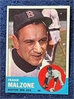 FRANK MALZONE VINTAGE 1963 TOPPS CARD ROUGH