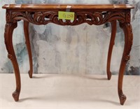 11 - CARVED CONSOLE TABLE 26"L (G158)