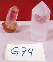 11 - LOT OF 2 CRYSTALS (G74)